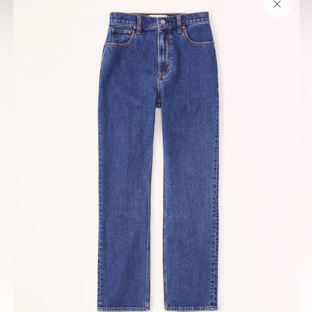 Abercrombie ultra high rise ankle jean